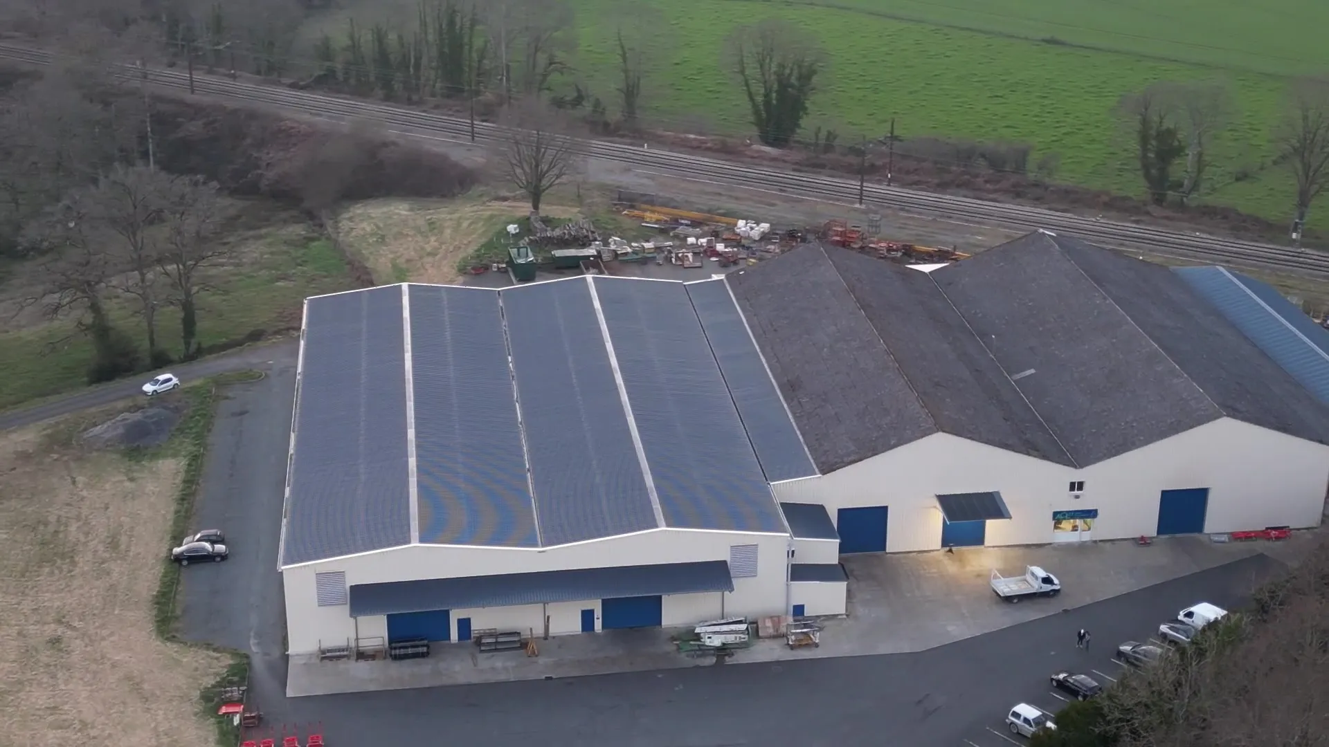 L'usine ACL23 à Fromental, vue du ciel