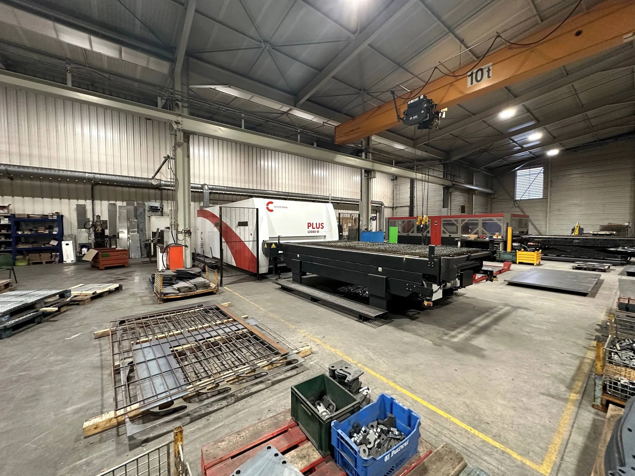 Laser fibre Cutline Penta Plus 12 kW dans l'usine ACL23